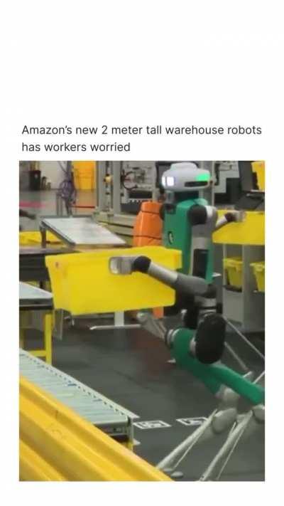 Robots working hard at Amazon! 