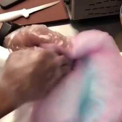 cotton candy burrito