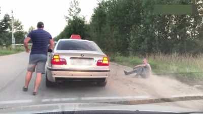 The passenger litters thus forcing the taxi driver to take out the trash