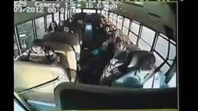 This boy take action after bus driver passes out