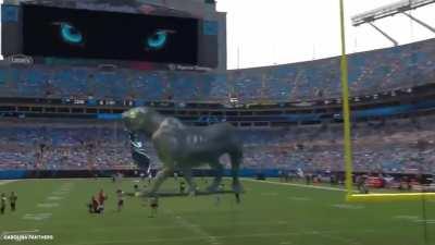 The Panthers debuted their new mixed-reality panther.