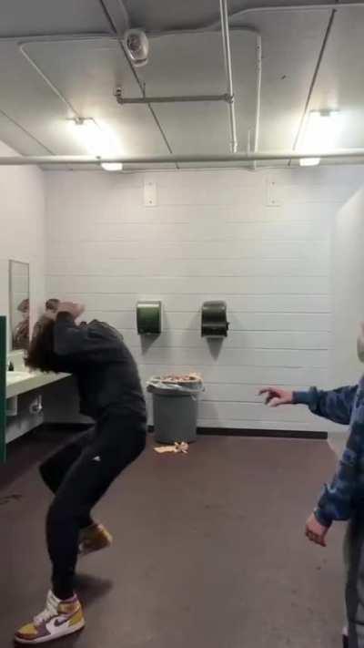 Slapbox at the skating rink. Kid with yellow shoes was me.