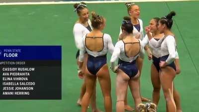 Bunz of Beauty from Penn State 💙🤍🤸‍♀️