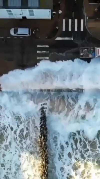 The extreme tides at Saint Malo, France are some of the largest in the world