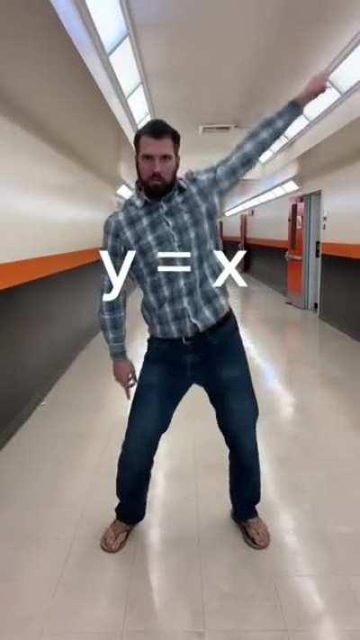 Math teacher dances