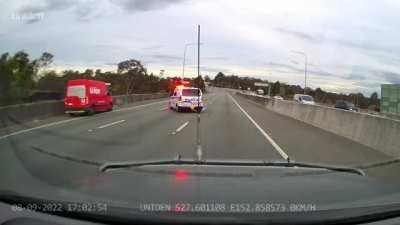 Ipswich motorway yesterday arvo