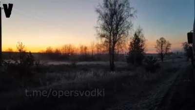 Russian defending their convoy in Ukraine. Specific location unknown