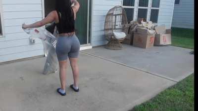 Kennedy cymone grey tight shorts 9/9