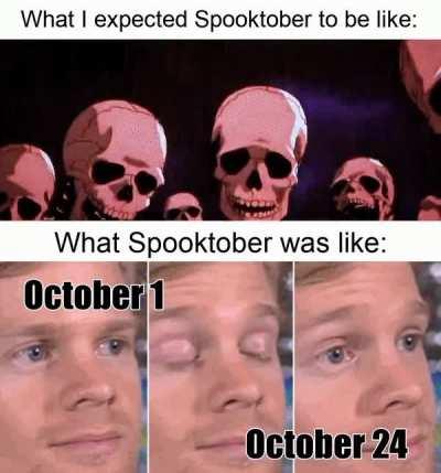 I expected more skelememes ngl