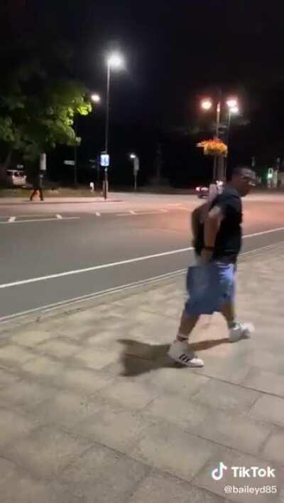 To jump over a pole