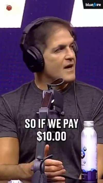 Mark Cuban explaining his new affordable prescription drug company