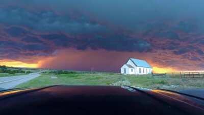 When storm chasing pays off.. and the perfect shot appears (Selman, OK)