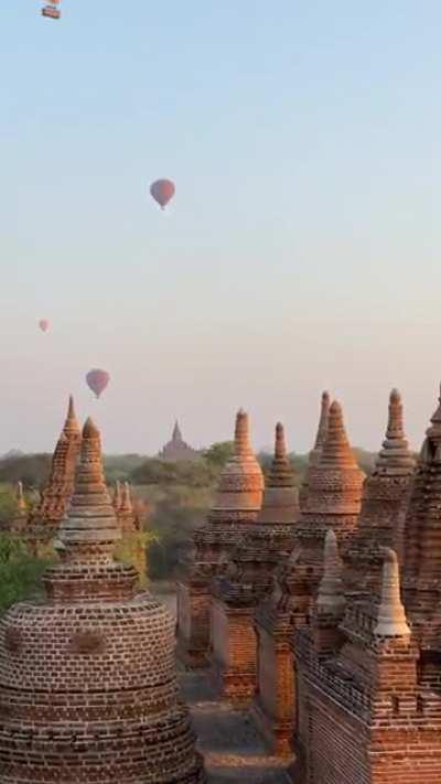 Sunrise in Bagan, Myanmar is something out of a movie. The amount of diversity you will experience backpacking through oasis is unlike anything in the world. From the people to the nature to the overall aesthetic🌍