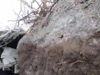 The full version of the video with a Ukrainian soldier repelling an enemy assault