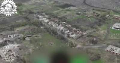 The Ukrainian Armed Forces carried out a MiG-29 airstrike using a guided French AASM HAMMER aerial bomb on a house with a dozen Russian soldiers. April 2025, location not disclosed.