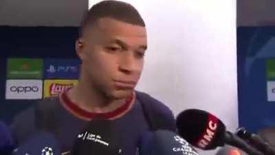 Kylian Mbappe when asked if he will support Real Madrid or Bayern Munich