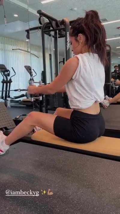 Becky in the gym today