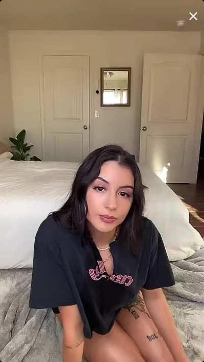 Sweet Aliya nipslip on TikTok live