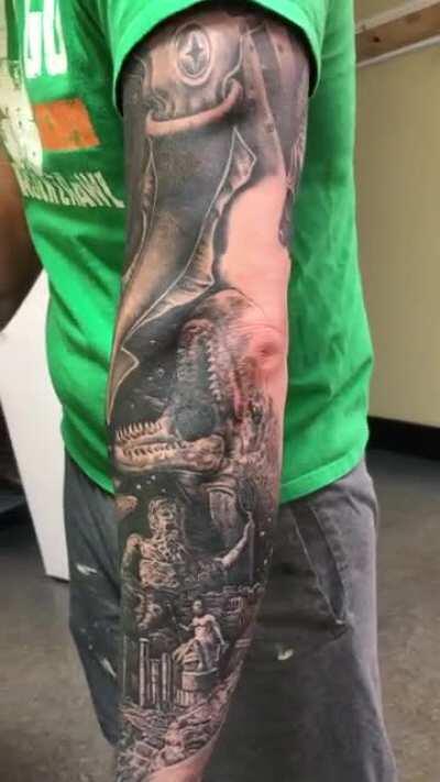 Here’s a full sleeve I am working on. Wait for it...