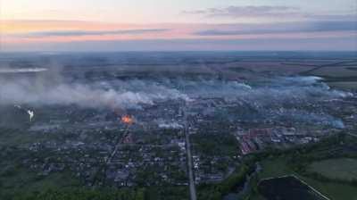 Vovchansk. Another Ukrainian city is razed to the ground. The Russians are using scorched earth tactics, as was the case with Bakhmut. On certain days, more than 20 CABs a day are dumped on the city.  Every day, volunteers and police take civilians and an