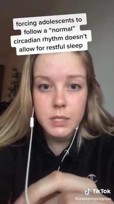 She has an interesting point about Sleep