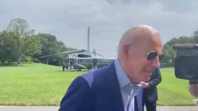 Biden yells &quot; my butts been waxed / wiped&quot; ?!?!?