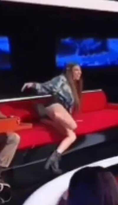 she flashed her cookie on ridiculousness a while back, I cant find it in hd but will post when I do