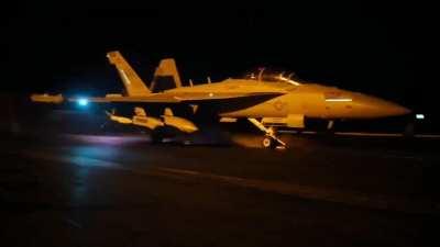 Planes launched from USS Dwight D. Eisenhower as part of latest airstrike against Yemen