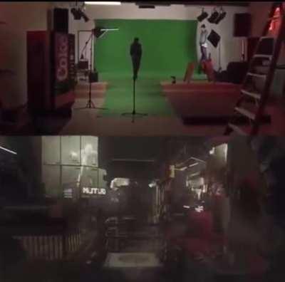 The amazing capabilities of a green screen