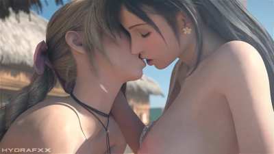 Cloud, Tifa &amp;amp; Aerith threesome [Final Fantasy] (HydraFXX)