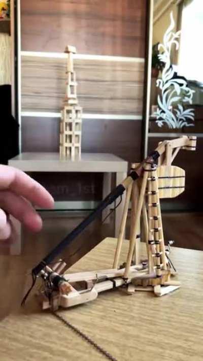 A small trebuchet