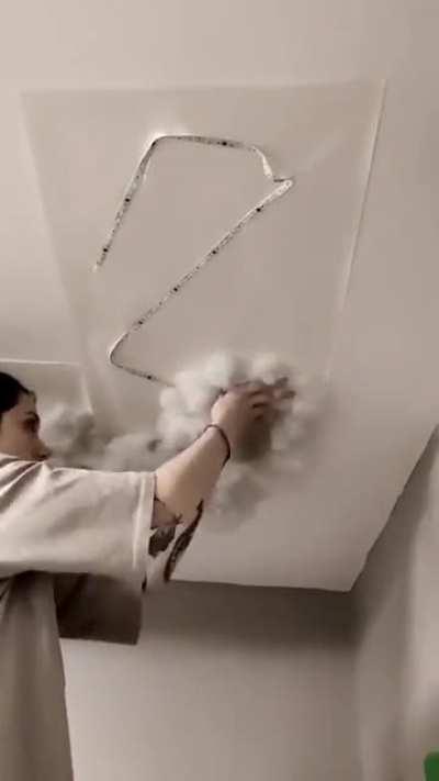 Making a thunder cloud ceiling from LED's