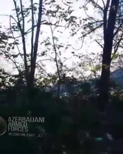 The same road near Shusha. Azerbaijani Special Forces ambushed Armenians. According to the fighter in the video they were 35 people and able to killed more than 110 Armenian soldiers