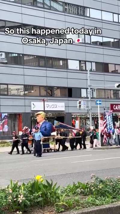 Least American worshipping Japenis parade.