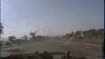 MP Humvee’s decide to roll through IED placed under a bridge. (Iraq, 2008)(415TH MI BN)