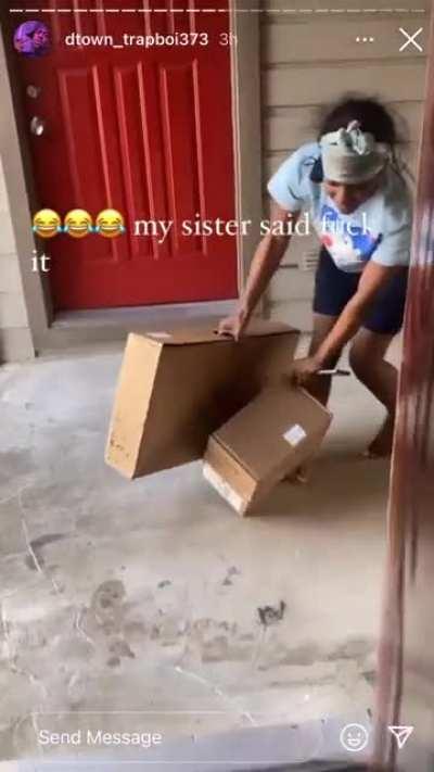 These idiots posting on Instagram stealing packages