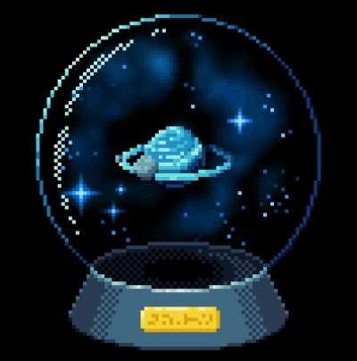 planetary snowglobe