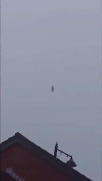 This was captured in North of Ireland, Belfast we literally cant figure out what this can be it looks like a witch or something