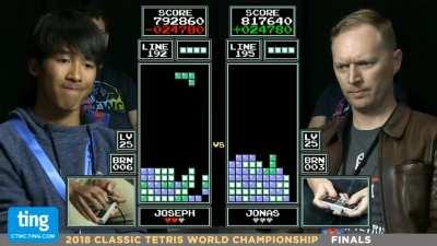 ? Final round of Tetris World Championship 2018 - Then 16...