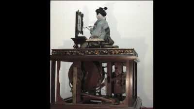 Calligraphy automaton designed in Edo-period Japan (1600-1868)