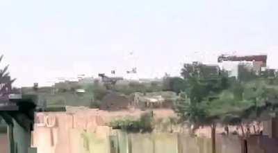 Sudanese attack helicopters in action against RSF forces near Abu Haraz