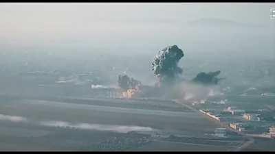 ODAB-500P hits an ammunition stock, syria