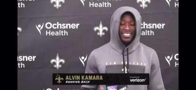 Kamara on being the emergency QB