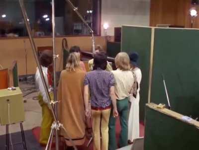 A glimpse into The Rolling Stones recording Sympathy For The Devil in 1968.