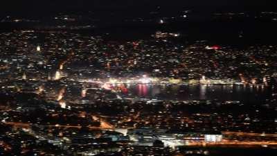 NYE in Zurich from Uetliberg