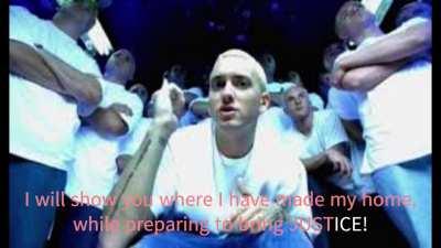 Slim Shady was born in the darkness, molded by it