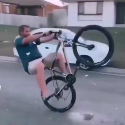 just doing some wheelies