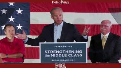 Joe Biden sings Anti-Hero by Taylor Swift