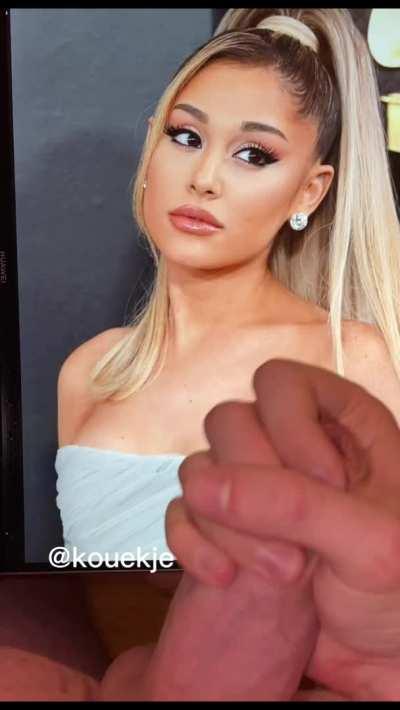 Ariana grande cum tribute (full video and all my other tribute are on my telegram Chanel link on my profile)