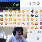 black emoji world record